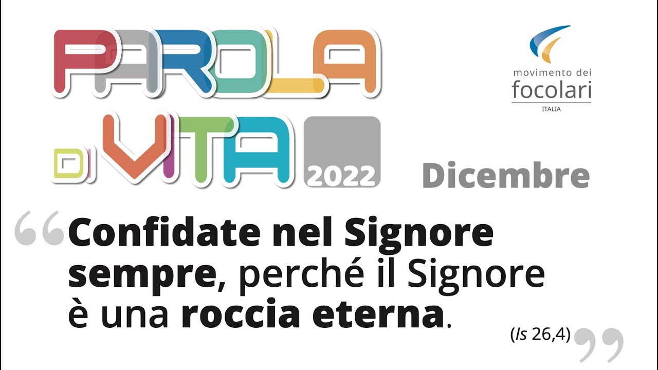 Parola Di Vita Dicembre 2024