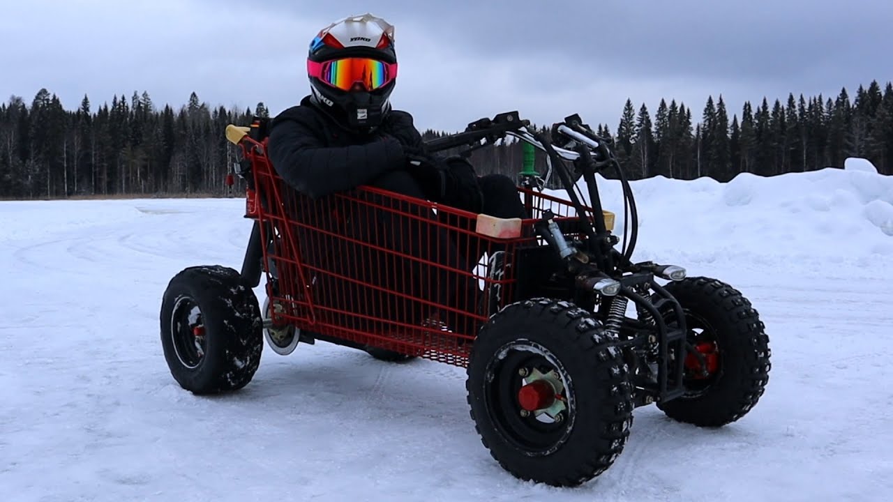 Tässä OSTOSKÄRRYSSÄ on MOOTTORI!