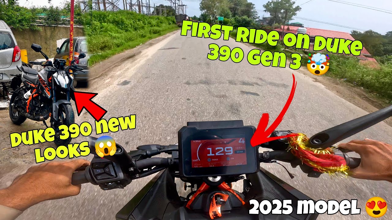 NEW 2025 Duke 390 Gen 3 First Ride 😍 Crazy power performance || 💀