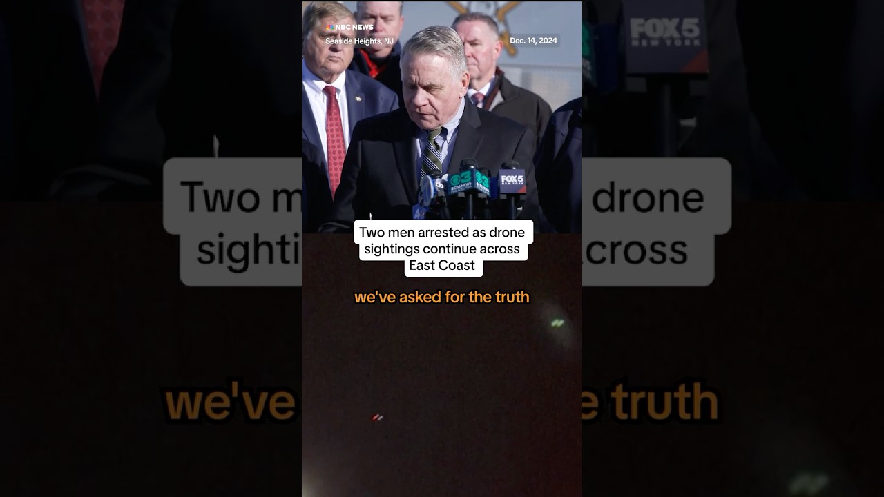 Two men arrested as drone sightings continue across East Coast Two men arrested as drone sightings continue across East Coast