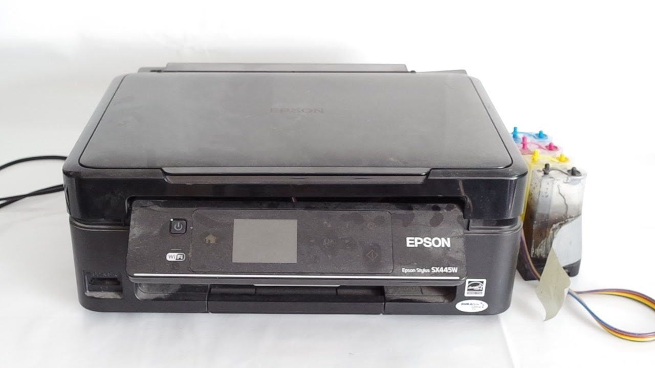 Nouvelle vie pour un Ancien modèle d'imprimante Epson avec tête  d'impression bouchée à 100% 