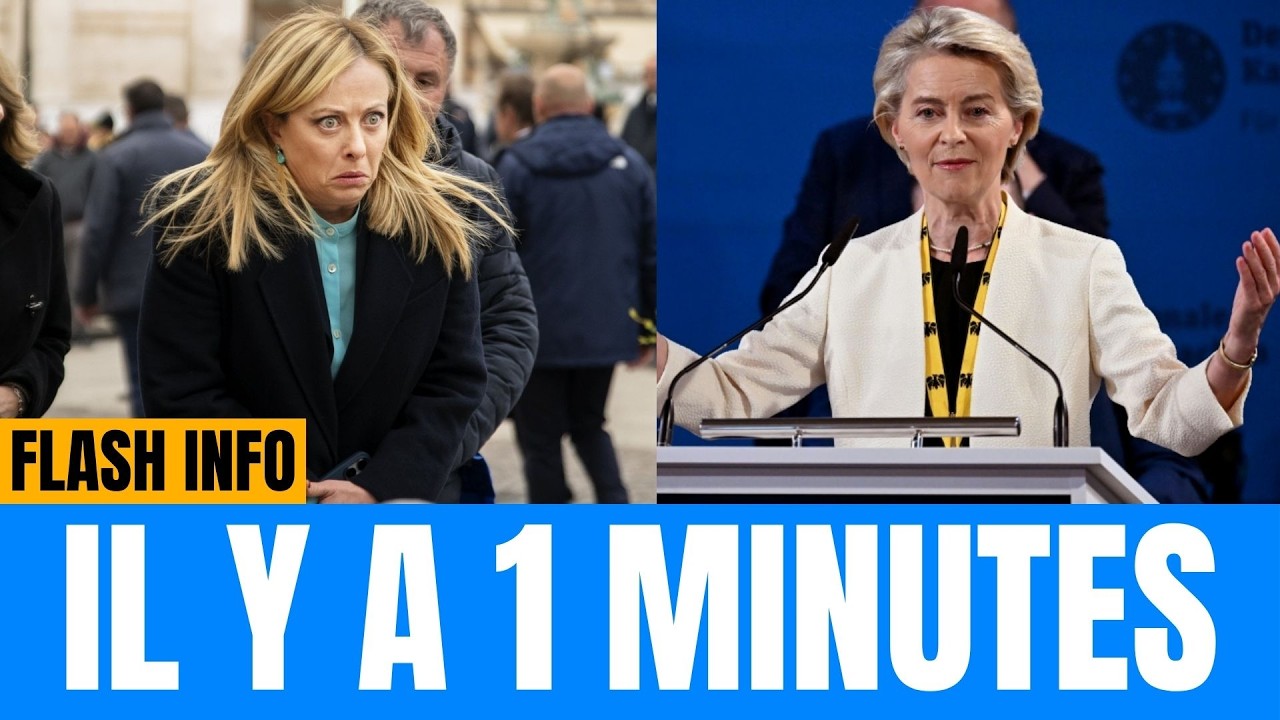 MELONI FULMINE VON DER LEYEN : Une phrase qui plonge Bruxelles dans la panique !