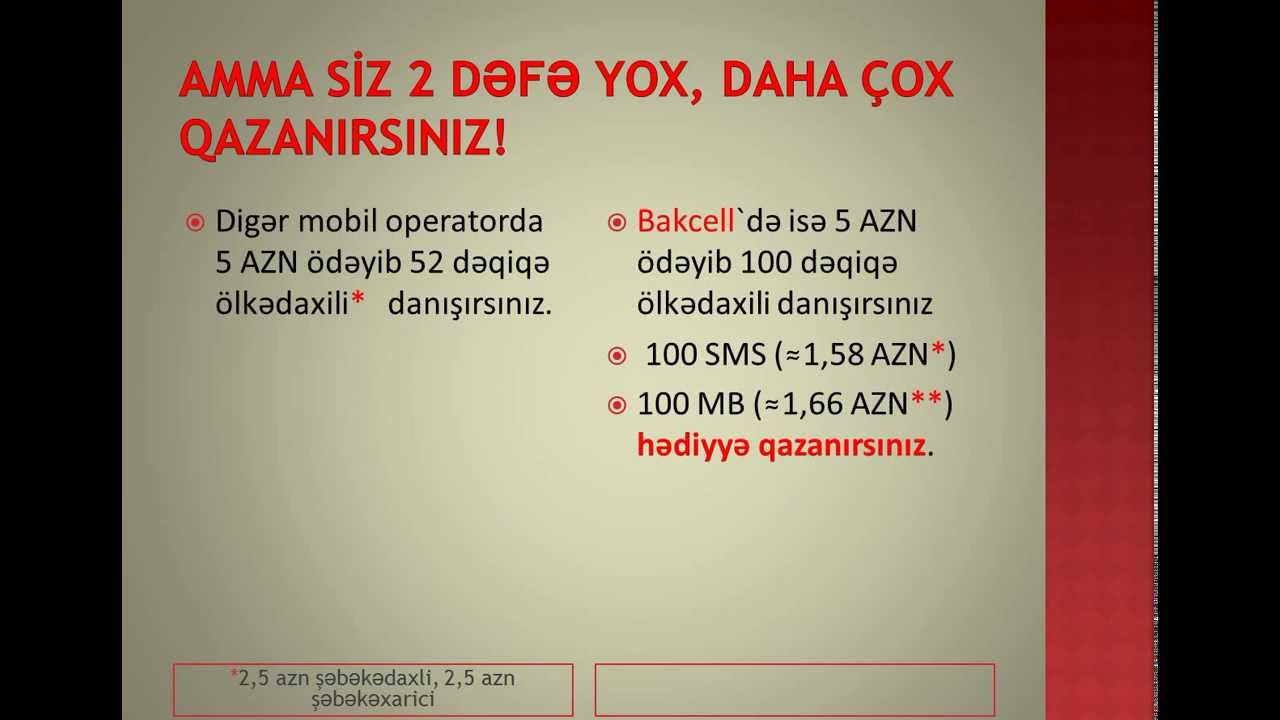 Niyə məhz Bakcell?