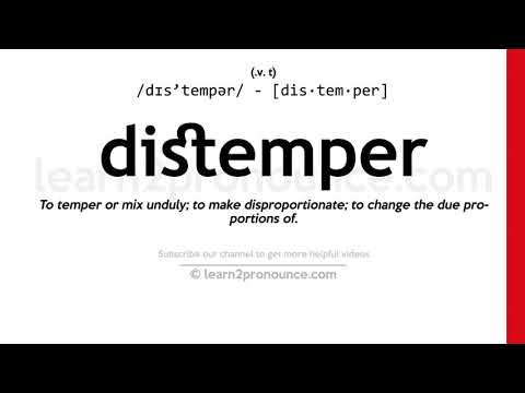 ቪዲዮ: Distemper ምንድን ነው