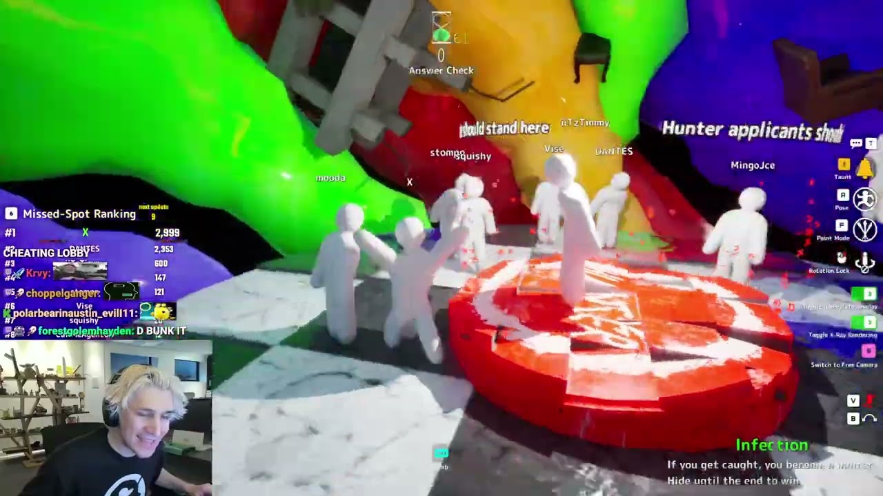 xQc Has a Blast Playing MECCHA CHAMELEON with Friends