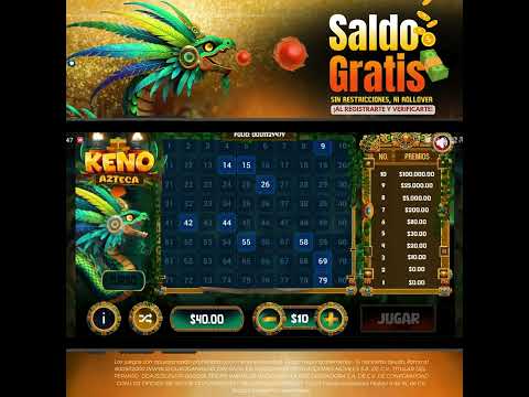 🌟Keno Azteca, elige tus números y apuesta ahora.☘️💰🔢
