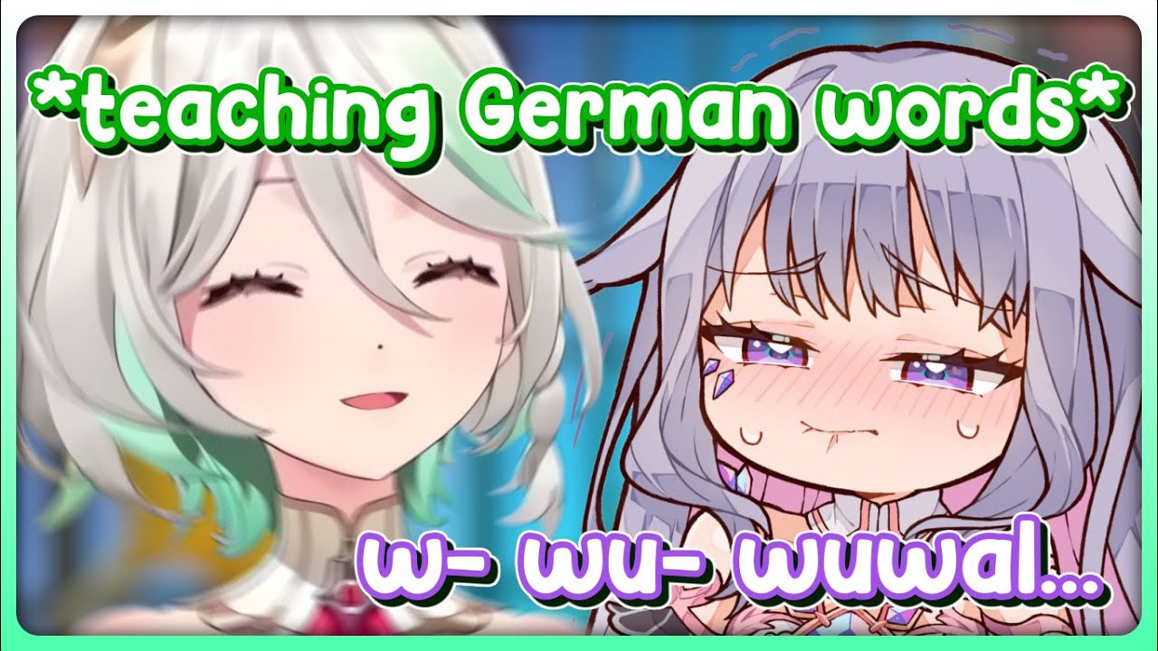Cecilia Teaching Biboo Some German But Then Laughed When Biboo Said This Word