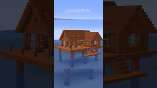 Minecraft ACACIA HOUSE ON WATER #minecraft #minecraftshorts