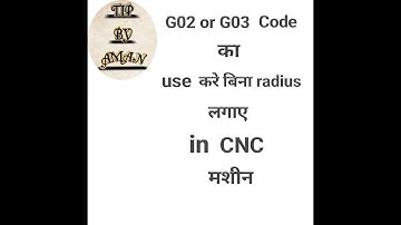 Use G02 or G03 code without radius