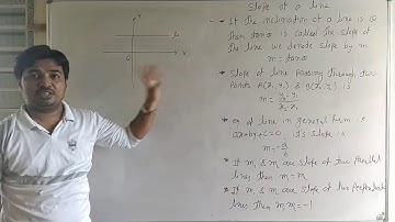 Lec6 Straight Line XI : Slope of line : Exercise 5.2 : Examples 1, 2, 3, 4
