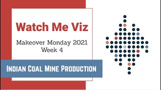 Watch Me Viz - #MakeoverMonday 2021 Week 4 - Indian Coal Mine Production