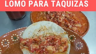 Lomo en TodoJunto con chile habanero,  para tacos.- RecetasdeLuzMa