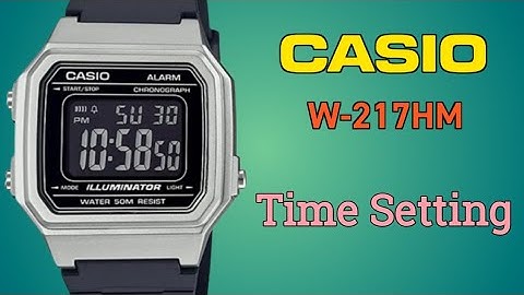 How to set time on your casio W-217