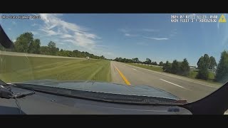 Dashcam, helicopter video show multi-county chase with suspect in stolen vehicle
