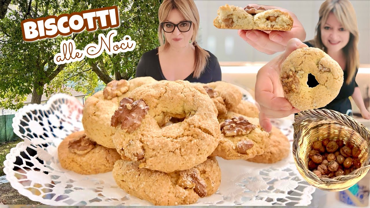 РАСКРОЙНОЕ ПЕЧЕНЬЕ С ГРЕЦКИМИ ОРЕХАМИ (всего несколько ингредиентов) ПОНЧИКИ С ГРЕЦКИМИ ОРЕХАМИ