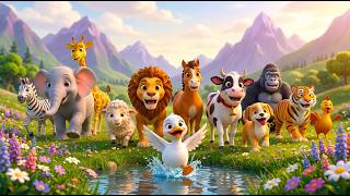 Long Slide Game with 3D Cow Lion Horse Sheep Dog & Elephant 3d Animal Game Funny 3d Animals screenshot 5