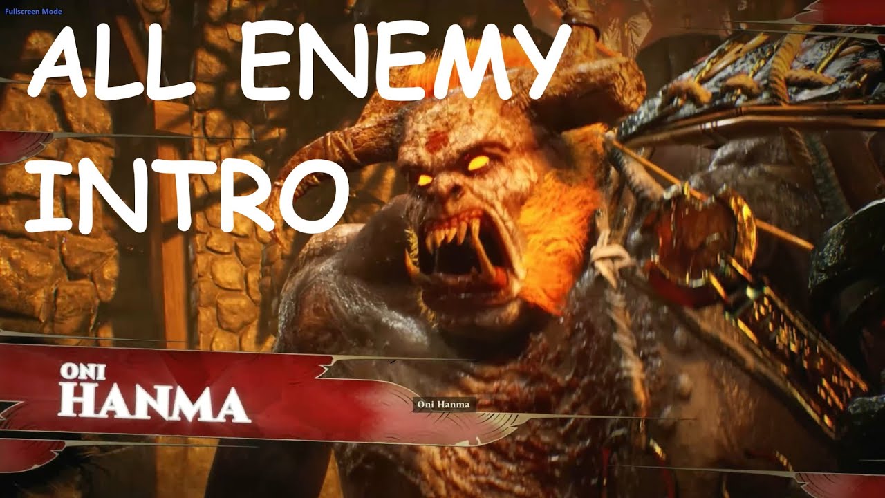 Shadow Warrior 3 ALL enemies Intro