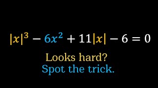 The Absolute Value Cubic Equation That Looks Hard… Until You Spot the Trick