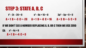 11.3 The Quadratic Formula