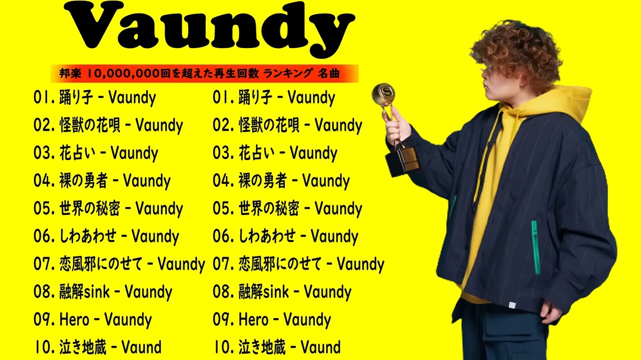 Vaundy 有名な曲 Vaundy ヒット曲 Vaundy おすすめ Vaundy 主題歌 - YouTube