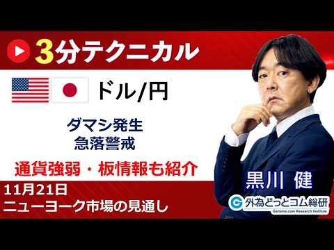 ドル/円見通し 「ダマシ発生、 急落警戒」見通しズバリ！3分 ...