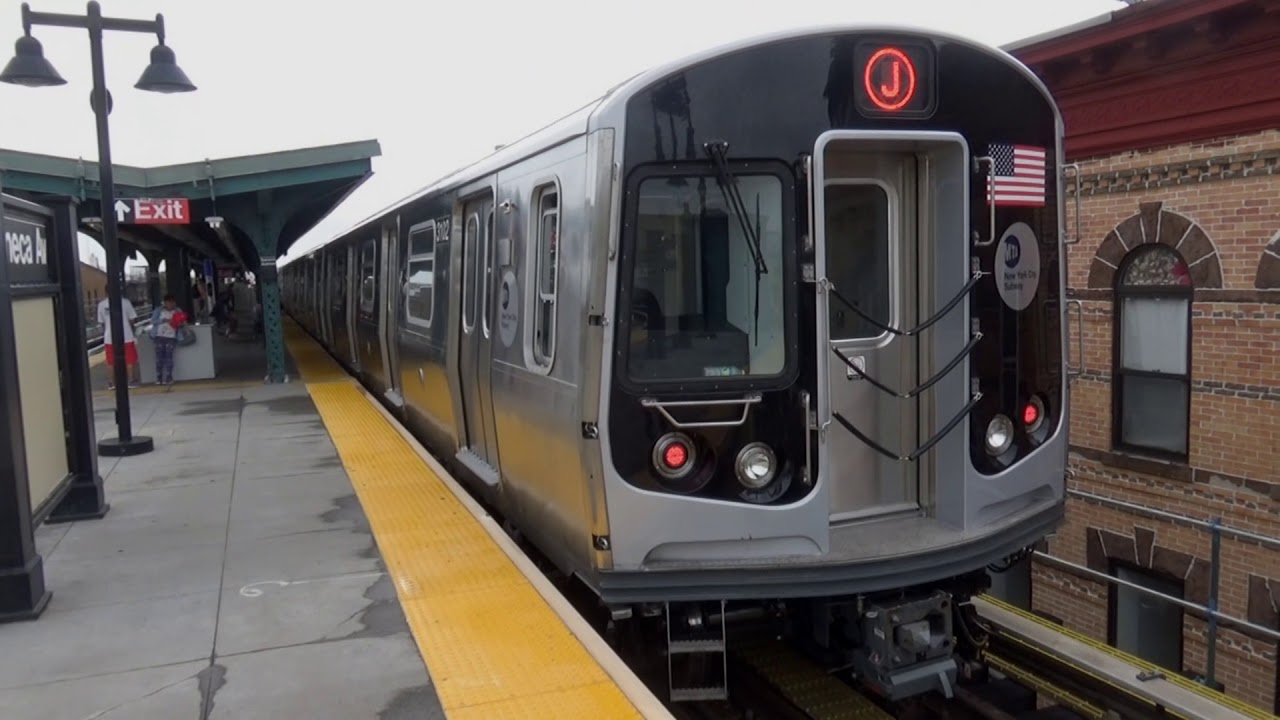 J Train Line NYC Subway: (J) Trains via the (M) Line to Metropolitan Avenue - YouTube