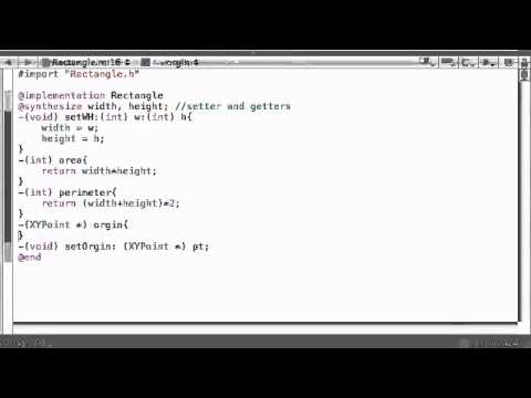 Objective C Programming Tutorial   35   Enhancing the Rectangle class   YouTube