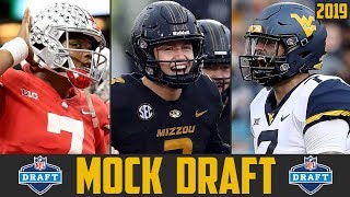 2019 NFL Mock Draft - NFL DRAFT 2019 - Dwayne Haskins Drew Lock Daniel Jones Will Grier
