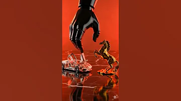Giant Robot CRUSHES A Glass Lamborghini 
