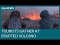 People continue to visit erupted Iceland volcano despite warnings | ITV News