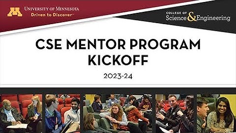 2023-24 UMN CSE Mentor Program Kickoff