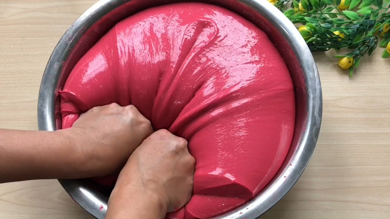 Mixing All My Homemade Jiggly Slime Collection, Neon Color Into New Slime