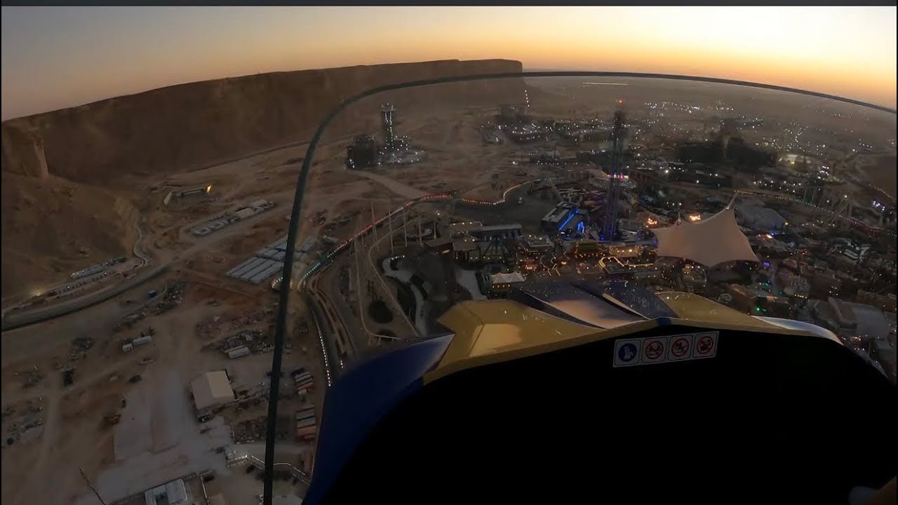 Onride: ‘Falcon’s flight’ 🎢 4K/POV 2026 Six flags Qiddiya