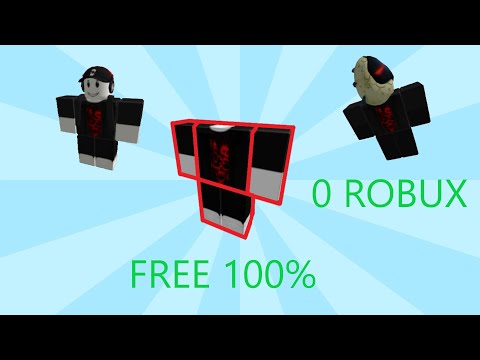 Video Cách làm quần áo đỏ miễn phí với 0 ROBUX trong ROBLOX - youtube