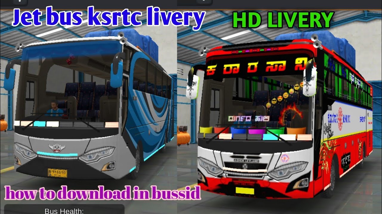 KSRTC Durgada Huli jet bus livery | how to download | bussid | kannada
