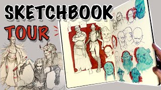 Drawing from imagination Challenge | Sketchbook Tour #2