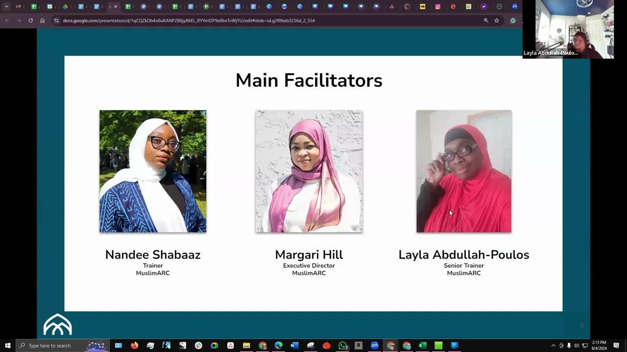 Ta'leem 8-4-24 with Layla Abdullah Poulos Harm and Interpersonal Racism in Islamic Context