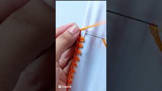 embroidery work 😀 #embroidery #design #sewing #handmade #beautiful #tutorial #shorts