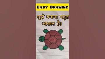 Turtle🐢 drawing || how to draw easily #turtledrawing #art #shorts