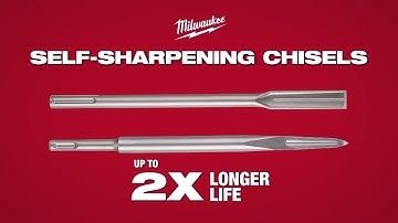 MILWAUKEE SHELF SHARPENING CHISELS SDSplus & SDSmax