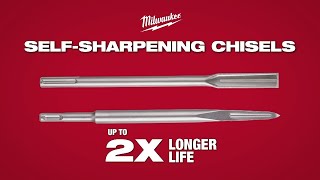 MILWAUKEE SHELF SHARPENING CHISELS SDSplus & SDSmax