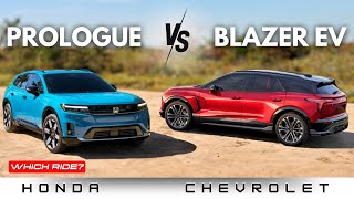2024 Honda Prologue vs Chevrolet Blazer EV: Detailed Comparison | Which Ride