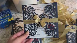 Customer Review Navy Blue And D Laser Cut Wedding Invitations Elegantweddinginvites