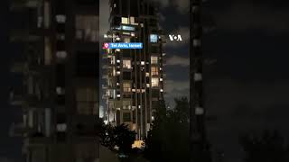 Rocket Warning Sirens Sound in Tel Aviv shorts | VOA News