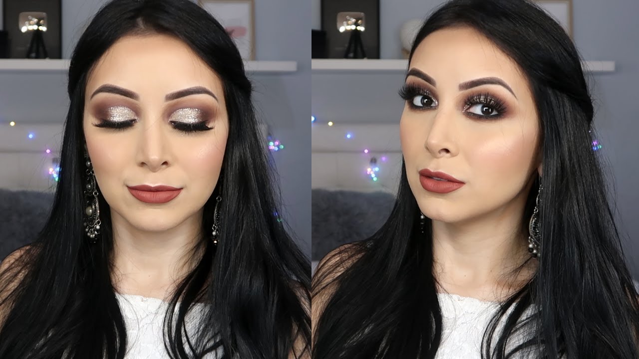 MAQUIAGEM COM GLITTER PARA O ANO NOVO