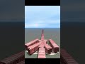 Extreme Dangerous Train Crossing On Diamond Railroad 💥😳 BeamNG.Drive Train simulator 3D #shorts
