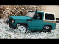 RC NISSAN PATROL K160 | FIRST SNOW IN GARDEN | RC SCALE OFF-ROAD DRIVE | DERMEISTERVID