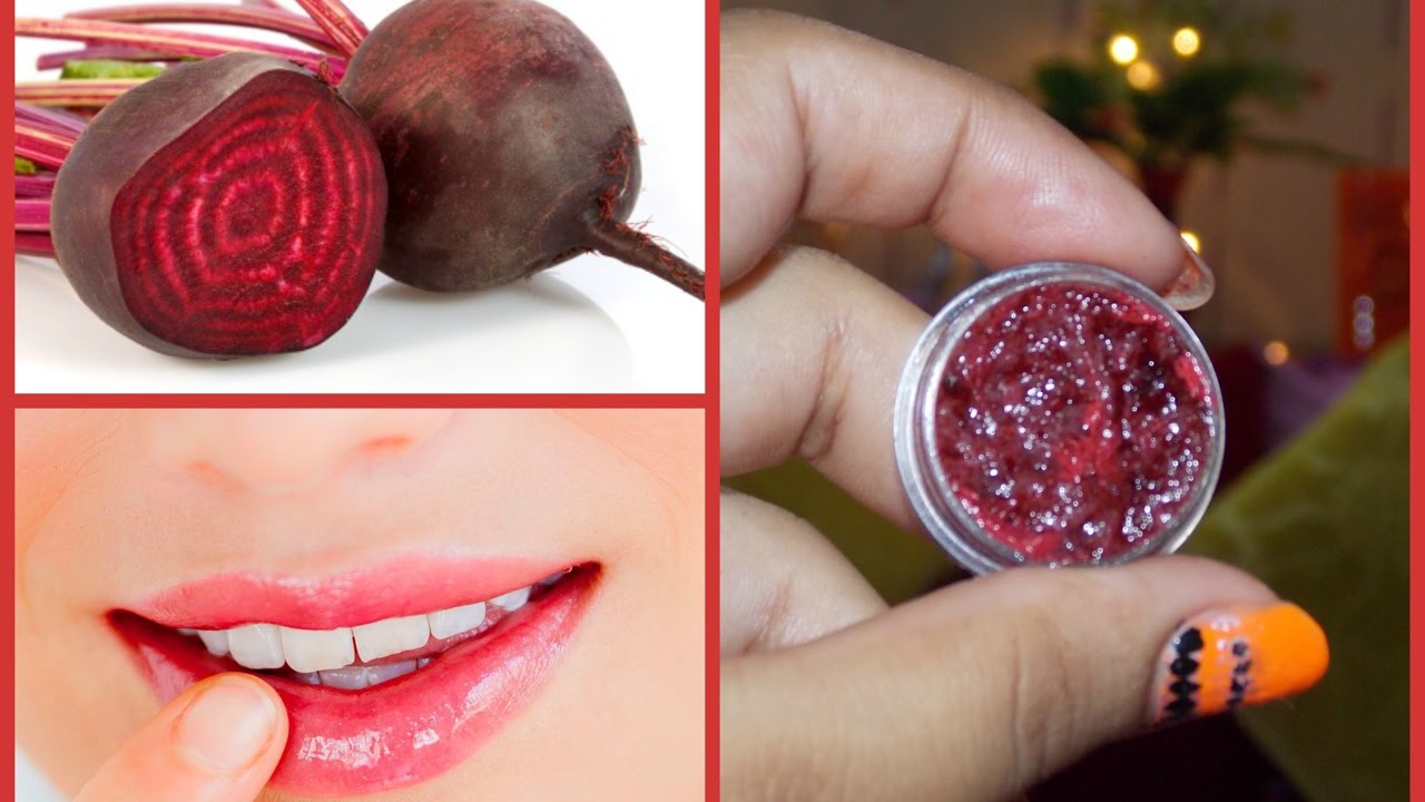 how to make natural beetroot lip balm at home | get soft pink lips  naturally - YouTube