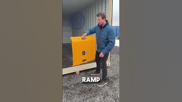 Make loading and unloading your shipping container easy with our super-strong lightweight ramp!