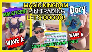 Magic Kingdom PIN TRADING | Finding the NEW 2026 Hidden Disney Pins - FEBRUARY 2026